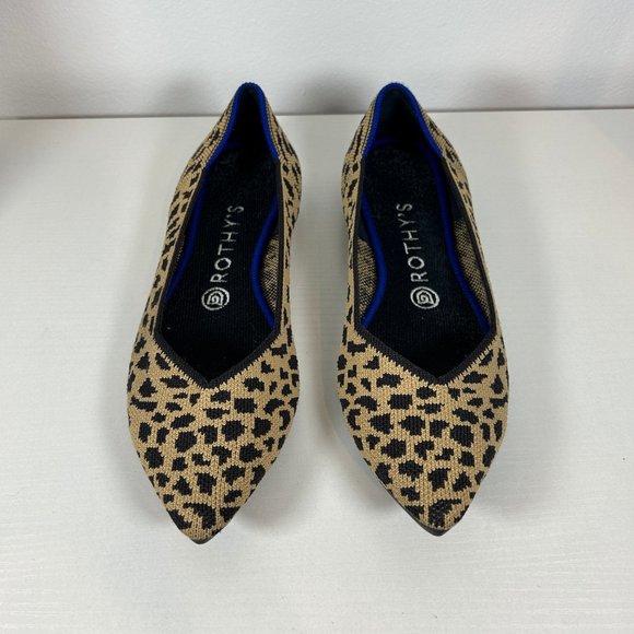 Rothy's The Point (Color: Leopard Print, Size: W8.5) - Picture 2 of 8